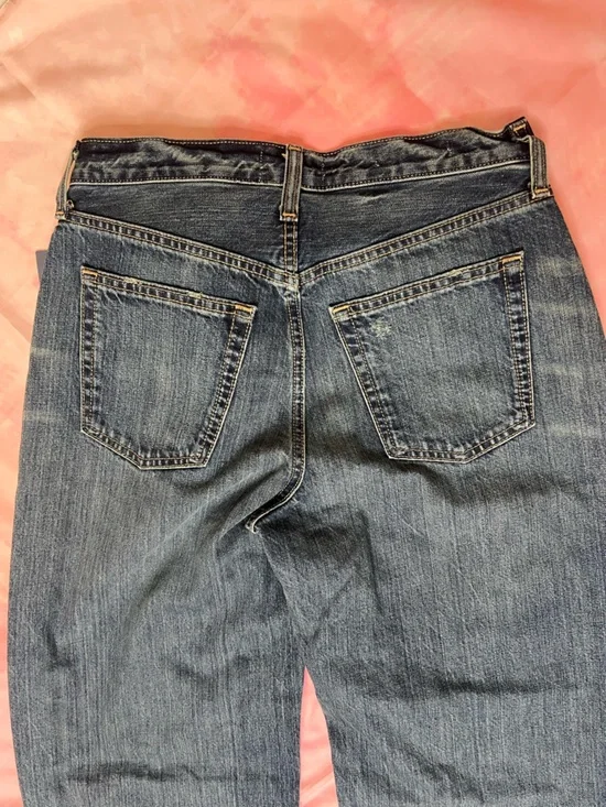 NWT Women's Mid-Rise 90's Baggy Denim Jeans Universal Thread Vintage Dark Wash 0 - Picture 7 of 9